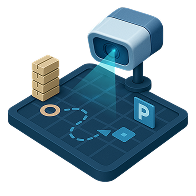 Построение карты территории роботов